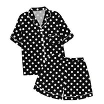 Tiijoy Toddler Girls Pajama Sets Polka Dots Short Sleeve Kids Sleepwear Set, Sizes 2-3