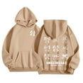 thumbnail image 1 of Tiijoy Toddler Girls Preppy Hoodie Cute Bow Print Pullover Hooded Sweatshirt, Sizes 2-3T, 1 of 4
