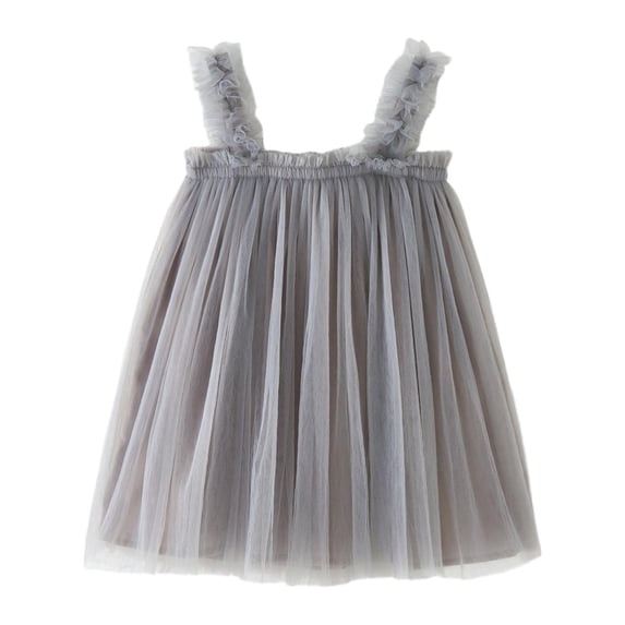 Tiijoy Toddler Girls Sleeveless Layered Tulle Dress Mesh Tutu Princess Dresses, Sizes 2-3