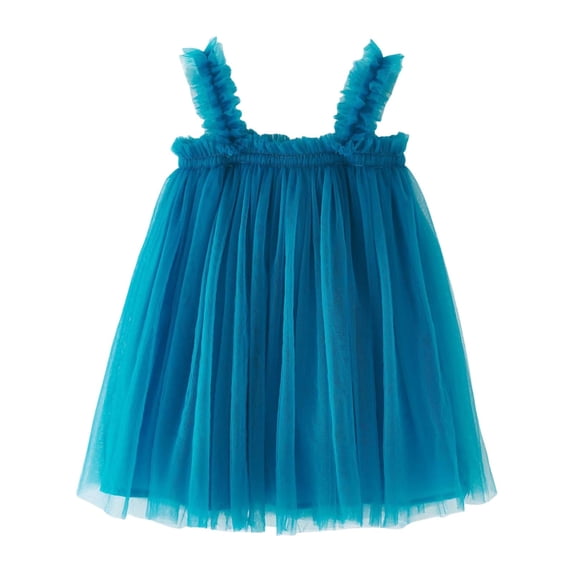 Tiijoy Toddler Girls Sleeveless Layered Tulle Dress Mesh Tutu Princess Dresses, Sizes 4-5