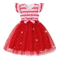 thumbnail image 1 of Tiijoy Toddler Girls Sleeveless Ruffle Dress Glitters Mesh Princess Dress, Sizes 2-3, 1 of 2