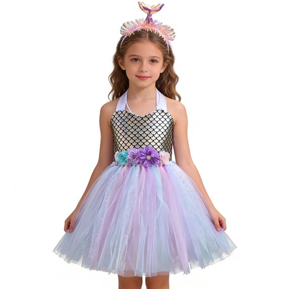 Tiijoy Toddler Girls Sleeveless Tutu Dress Birthday Party Princess Pageant Dress, Sizes 2-3