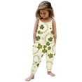 thumbnail image 1 of Tiijoy Toddler Girls St. Patrick's Day Overalls Strap Jumpsuit Kids Romper, Sizes 1-6, 1 of 4