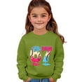 thumbnail image 1 of Tiijoy Toddler Girls Sweatshirt -Lined Comfy Crew Neck Shirt Pullover, Sizes 4-5T, 1 of 5