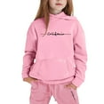 thumbnail image 1 of Tiijoy Toddler Girls Tracksuit California Print Hoodie Joggers Kids Casual Outfits, 1 of 3