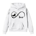 thumbnail image 1 of Tiijoy Toddler Girls Warm Hoodie Cute Horse Print Long Sleeve Hoody, Sizes 4-5T, 1 of 3