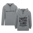 thumbnail image 1 of Tiijoy Toddler Girls Zipper Eyelets Hoodie Letter Print Soft Hooded Sweatshirt, Sizes 3-4T, 1 of 5