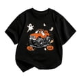 thumbnail image 1 of Tiijoy Toddler Halloween T-Shirt Boys Girls Short Sleeve Graphic Tee Top, Black, Sizes 3-4, 1 of 3