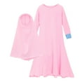 thumbnail image 1 of Tiijoy Tween Girls Abaya with Hijab Full Length Robe Burka Maxi Dress Set, Sizes 11-12, 1 of 6