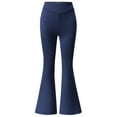 thumbnail image 1 of Tiijoy Tween Girls High Rise Flare Pants Solid Stretch Pull On School Pants, Sizes 11-12, 1 of 4