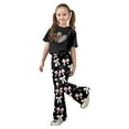 thumbnail image 1 of Tiijoy Valentine's Day Girls Outfits Short Sleeve T-Shirt with Flare Pants, Sizes 9-10, 1 of 4
