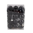 thumbnail image 1 of Tiitstoy 24Pcs/Pack Christmas Tree Bauble Balls Set Xmas Hanging Ball Ornaments Decorative Decor for Home Holiday Party Wedding Decoration 30mm Black, 1 of 4
