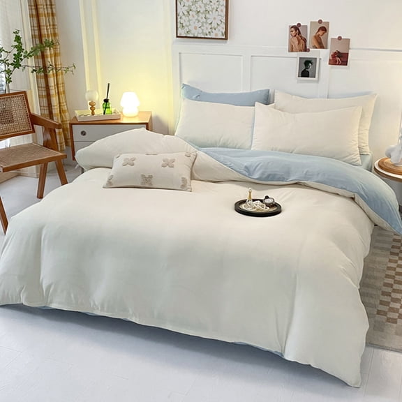 Tiitstoy 4 Piece Stripe Comforter Set for 70.86 Inch Bed, All Season Soft Microfiber Complete Bedding with Sheets Pillowcases
