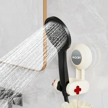 Tiitstoy Adjustable Shower Head Holder with Suction Cup, Drill-Free Installation Bracket for Handheld Shower Wand, Wall Mount Spray Holder