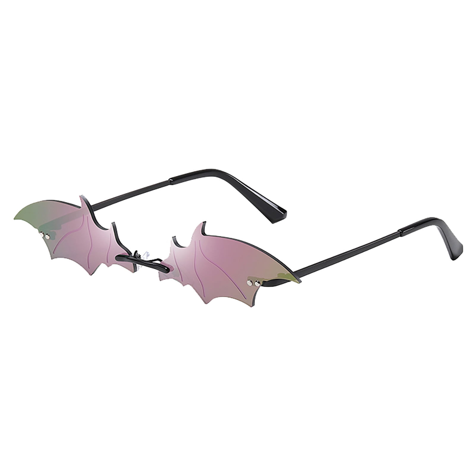 Bat Wing Costume Glasses Unisex Halloween Cosplay Accessories UV Protection Halloween Overalls For Women Bat Wing Sunglasses - Gothic  main image 4