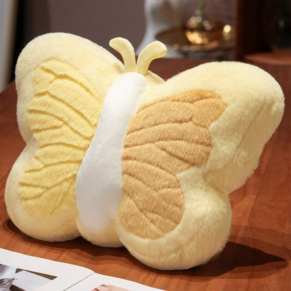 Tiitstoy Butterfly Pillow Decorative Butterfly Shaped Throw Pillows 15.7" X 15.7" Cute Plush Cushion Decor for Bedroom Living Room Sofa Couch