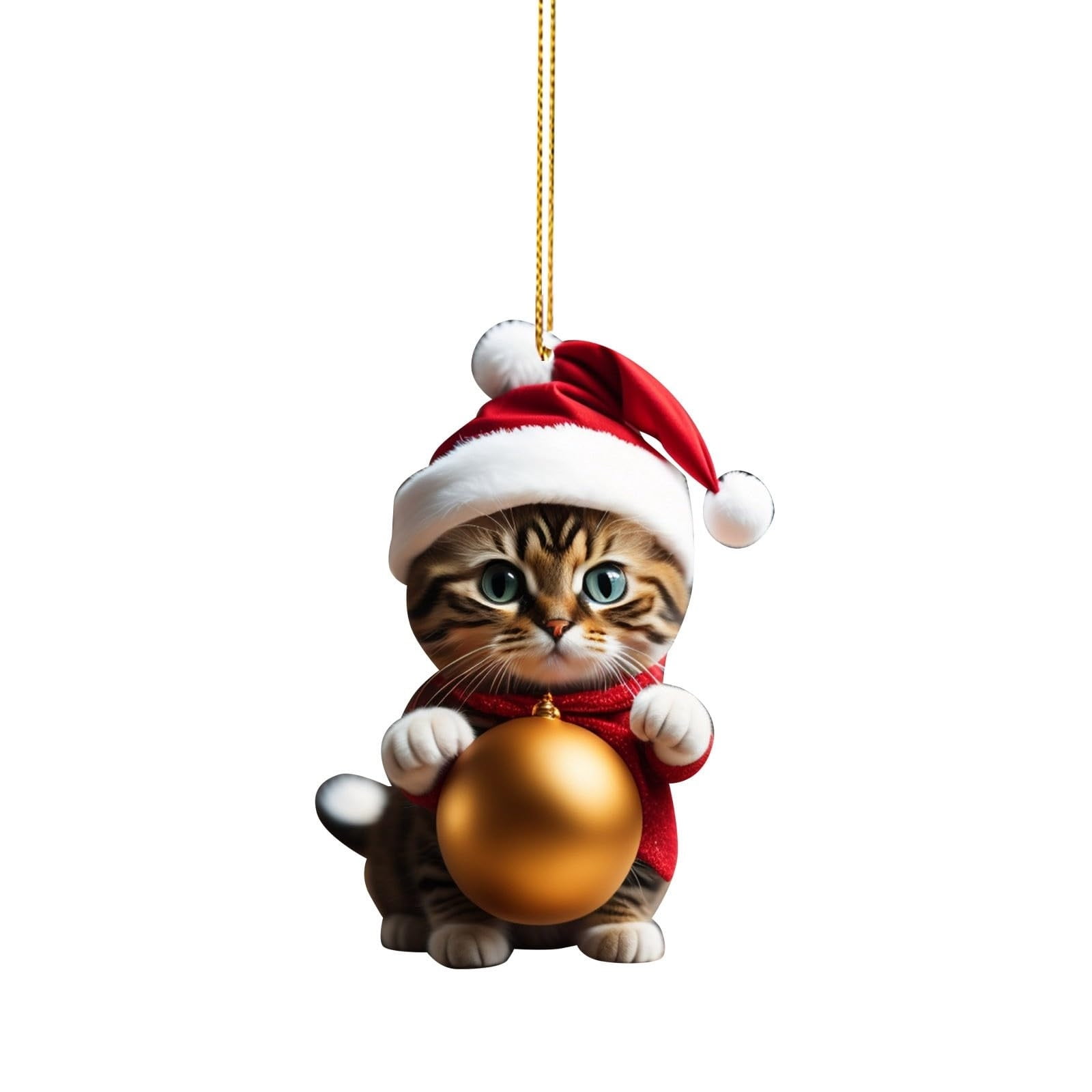 Tiitstoy Christmas Tree Cats Pendant 2D Acrylic Christmas Hanging