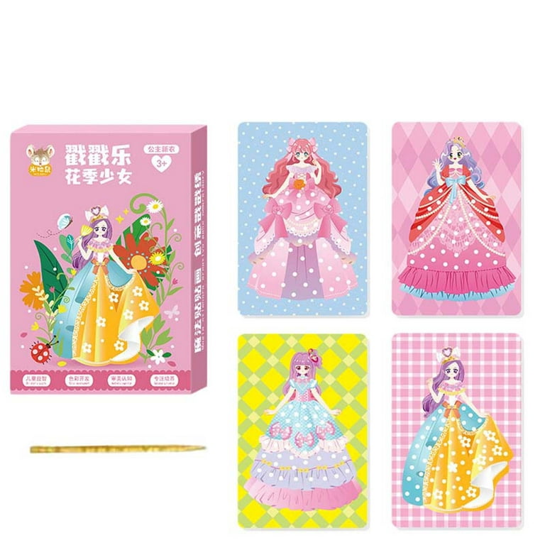 Artcraft Painting Drawing Book for Girls Princess Poke Art Puzzle