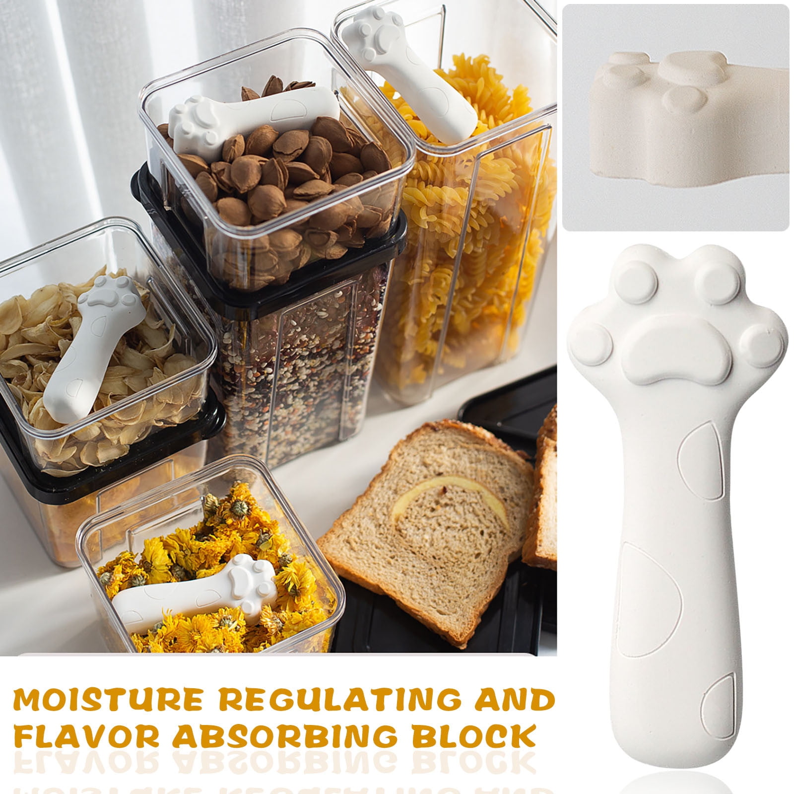 Tiitstoy Diatomite Drying Strip Moisture-absorbing Block Cat Food Dog Food Desiccant Household Wardrobe Wardrobe Cat Paw