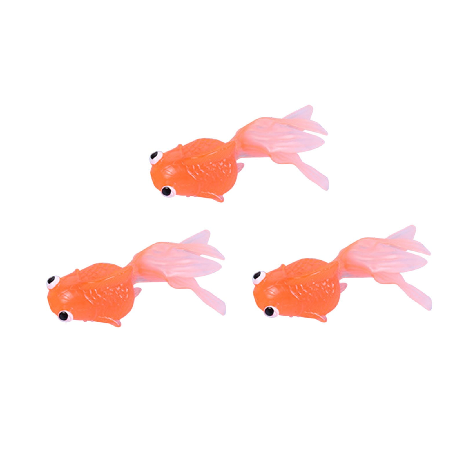 Tiitstoy Floating Fish 3Pcs Miniature Goldfish Artificial Swimming