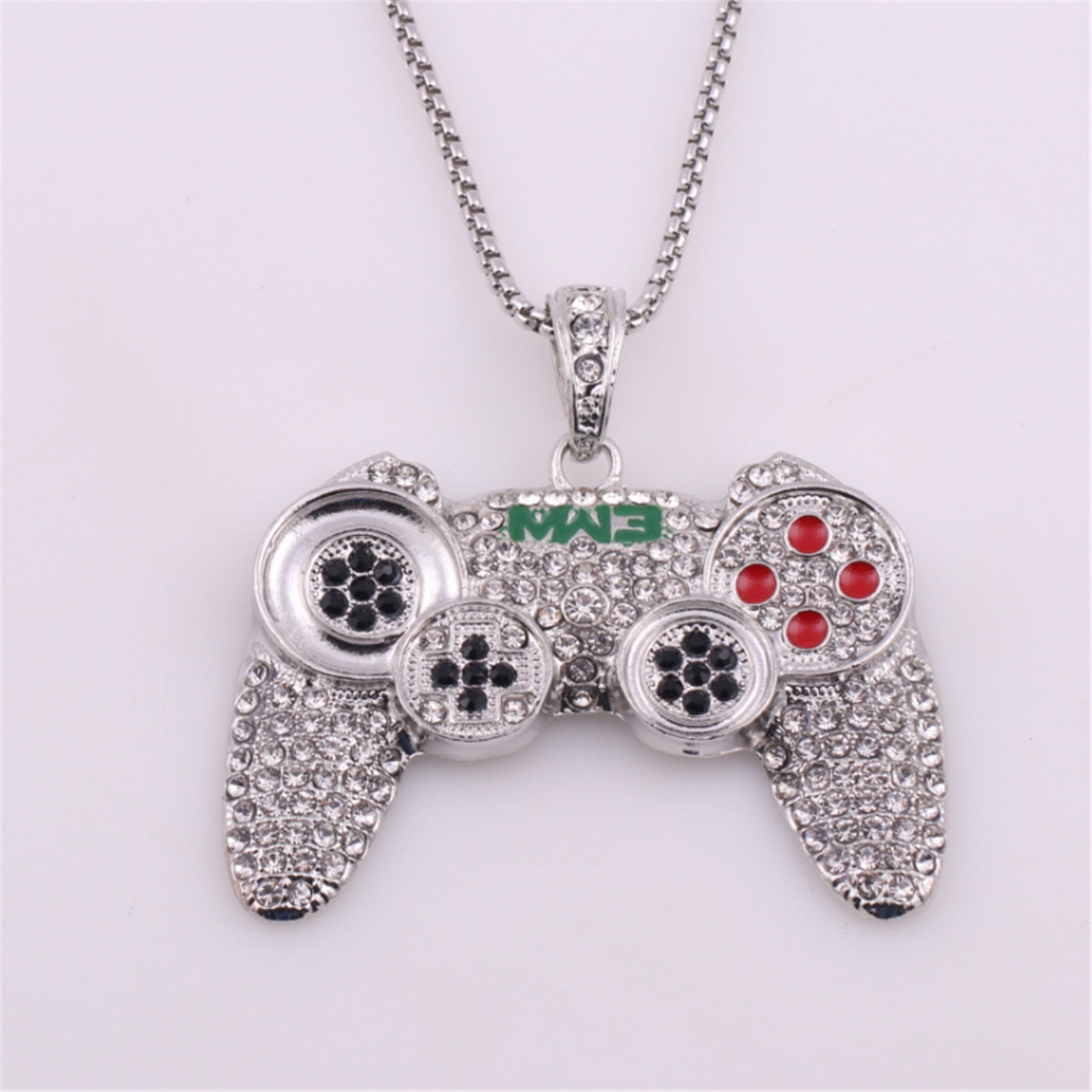 Tiitstoy Game Controller Necklace Pendant Black Gold Hip Hop Punk Cool