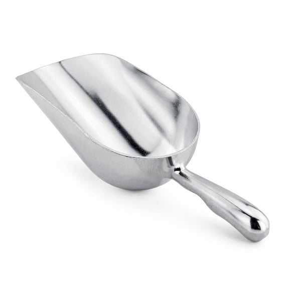 Tiitstoy Ice Cube Scoop Cast Aluminum Shovel Scoops Kitchen Utility Scoops Set Contoured Handle, Ice Scooper for Ice Maker Freezer Coffee Bean Food Candy Flour Popcorn Rust Free