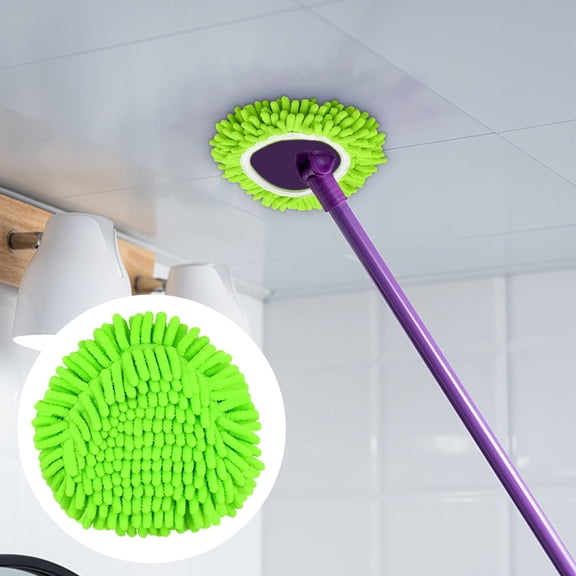 Tiitstoy Mop Heads Replacements, 1 Pack Spin Mop Refill Replace Head, Microfiber & Chenille, Machine Washable and Safe for Cleaning All Hard-Surfaced Floors