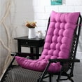 thumbnail image 1 of Tiitstoy Non Slip Memory Foam Rocking Chair Cushion, Durable Tufted Seat & Back Pad for Indoor Outdoor Use, 16x43x3 Inch with Ties, 1 of 6