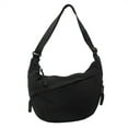 thumbnail image 1 of Nylon Crescent Crossbody Bag for Women Shoulder Tote Handbag Casual Sling Bag Dumpling Purse Bag for Outdoor Travel Black, 1 of 7
