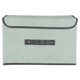 thumbnail image 1 of Tiitstoy Small Fabric Collapsible Storage Bin 9.8X6.3X7.4 Inch, Foldable Storage Box Cube with Lids and Handle Organizer Container for Home Bedroom Closet Clothes, 1 of 6