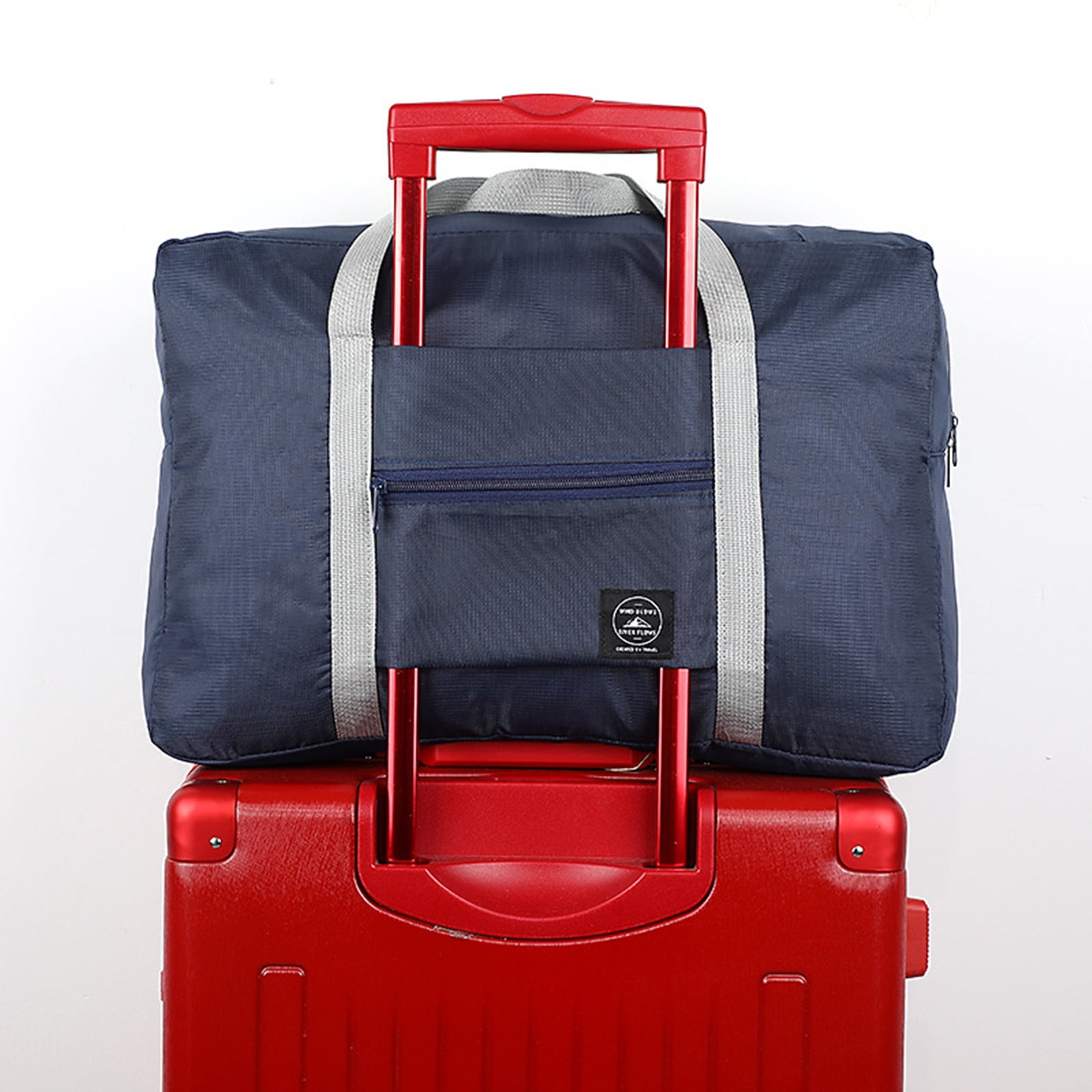 fold up travel tote bags BAGSMART Bag for Women, Foldable Tote Bag with Zipper Large Shoulder Bag Handbag for Work Designed for convenience I Am Deeply Obsessed With
