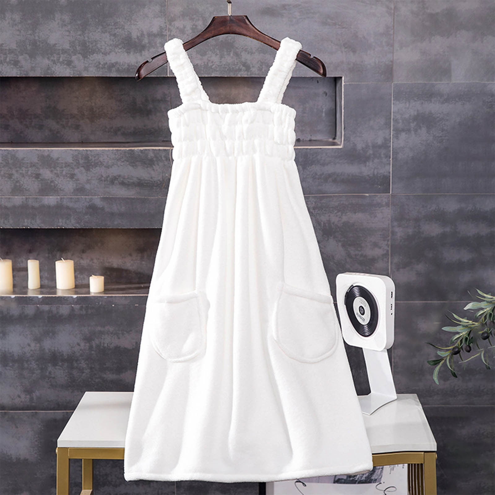 Tiitstoy Women Elastic Wearable Towel Dress Water Absorbent Bath Beach Spa Gym Towel Wrap Strappy Dress Bathrobes Thick Soft Elastic Bathing Shower Cover Up Nightwear Sleeping Dress Robe, 39Inch - Walmart.com Tiitstoy Women Elastic Wearable Towel Dress Water Absorbent Bath Beach Spa Gym Towel Wrap Strappy Dress Bathrobes Thick Soft Elastic Bathing Shower Cover Up Nightwear Sleeping Dress Robe, 39Inch - Walmart.com