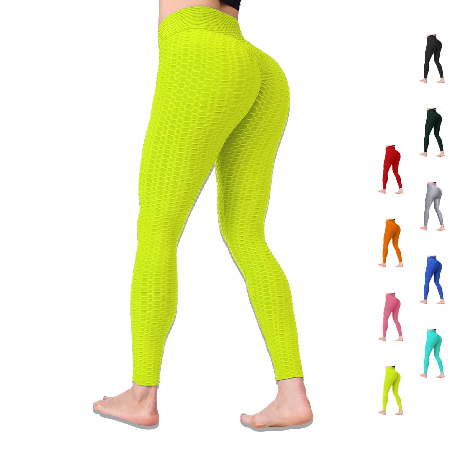 Famous TIK Tok Women's High Waist Yoga Pants Butt Lifting Tummy Control  Leggings Workout Stretchy Lift Tights Seamless A-Army Green : Clothing,  Shoes & Jewelry 