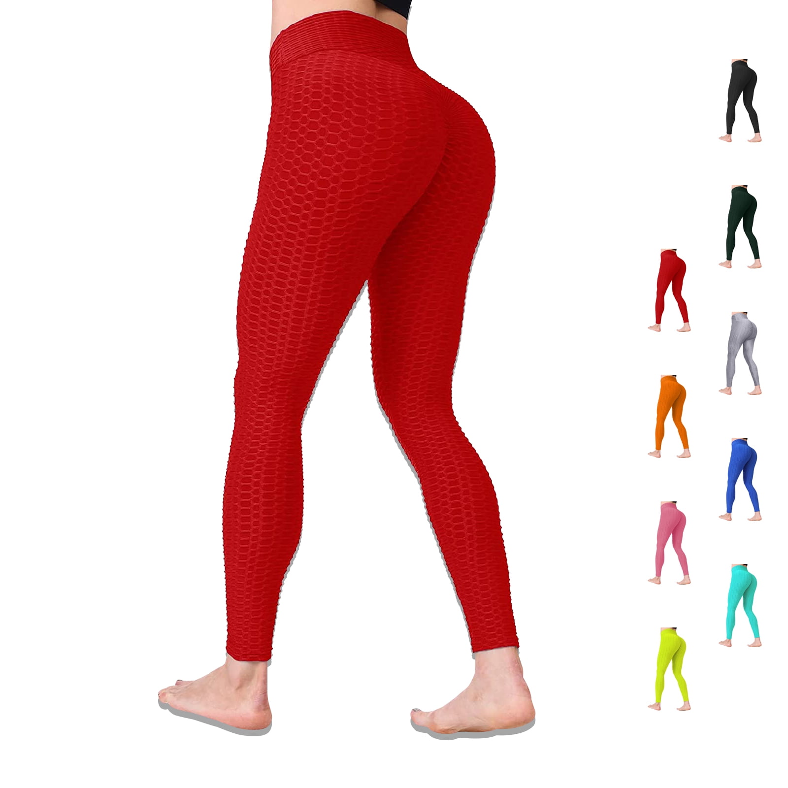 TikTok Leggings, High Waist Yoga Pants for Women, Tummy Control Slimming  Booty Leggings Workout Running Butt Lift Tights, Gray, S Size 