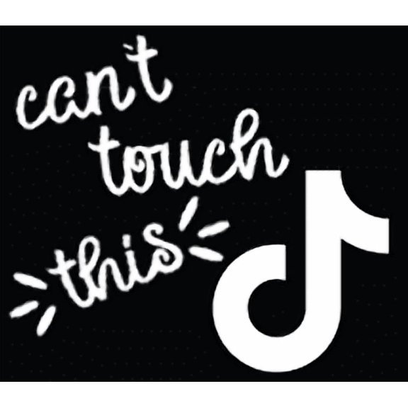 TikTok Logo Vinyl Decal - 6 Inch White Funny Cute Sticker for Truck, Car, Tumbler, Cup, Laptop, Decor, Locker, Table, Window