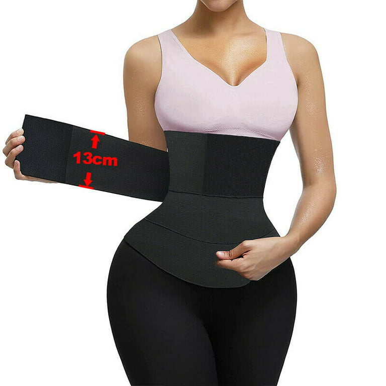 TikTok Waist Trainer for Women Bandage Wrap Sauna Belt Long Torso Tummy  Sweat Wraps Belly Body Shaper Waist Trimmer Belt