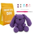 thumbnail image 1 of Tikeitoo Crochet Kit for Beginners, Amigurumi Crochet Bunny Knitting Kit with Crochet Yarn, Easy Crochet Animal Kit for Beginners Crochet Kit for Adults with Step-by-Step Video for Crochet Gifts, 1 of 8