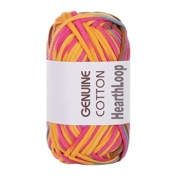 Tikeitoo Crochet Yarn for Beginners, Cotton Yarn for Crocheting, Easy Yarns with Easy-to-See Stitches and No Split, Worsted Medium # 4 Yarn, Cotton-Nylon Blend,Thick & Soft
