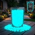 thumbnail image 1 of Tikeitoo Glow in The Dark Rocks Glowing Rocks for Outdoor Decor, Garden Lawn Yard, Aquarium, Walkway, Fish Tank, Pathway, Luminous Pebbles Powered by Light or Solar-Recharge Repeatedly, 1 of 9