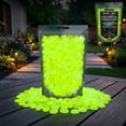 thumbnail image 1 of Tikeitoo Night Guide Pebbles Glowing Rocks for Outdoor Decor, Garden Lawn Yard, Aquarium, Walkway, Fish Tank, Pathway, Luminous Pebbles Powered by Light or Solar-Recharge Repeatedly, 1 of 9