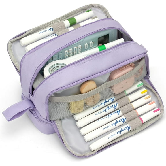 Tikeitoo Special Pencil Case Pencil Bag Storage Bag Desk Organizer Marker Pouch Pen for Middle Sch+ool Office College Adult Gir+l and Bo+y