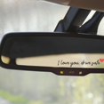 thumbnail image 1 of Tikeitoo Upgrade I Love You Drive Safe Sticker 4 Pack Cute Car Decal for Rearview Mirror Window Windshield Bumper, Vinyl Tumbler Sticker Decal, Funny Car Accessories for Girls Women, 1 of 7