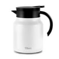 thumbnail image 1 of Tiken 34 Oz Thermal Coffee Carafes For Keeping Hot, Double Wall Stainless Steel Insulated Coffee Carafe, 1 Liter Beverage Pitcher (White), 1 of 7