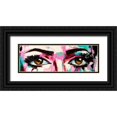 thumbnail image 1 of Tikhonova, Lana 24x11 Black Ornate Wood Framed with Double Matting Museum Art Print Titled - Pop Color Eyes, 1 of 4