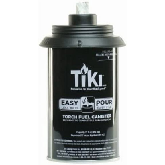 Lamplight Farms Easy Pour Metal Replacement Torch Fuel Canister With Wick - 10 Pack