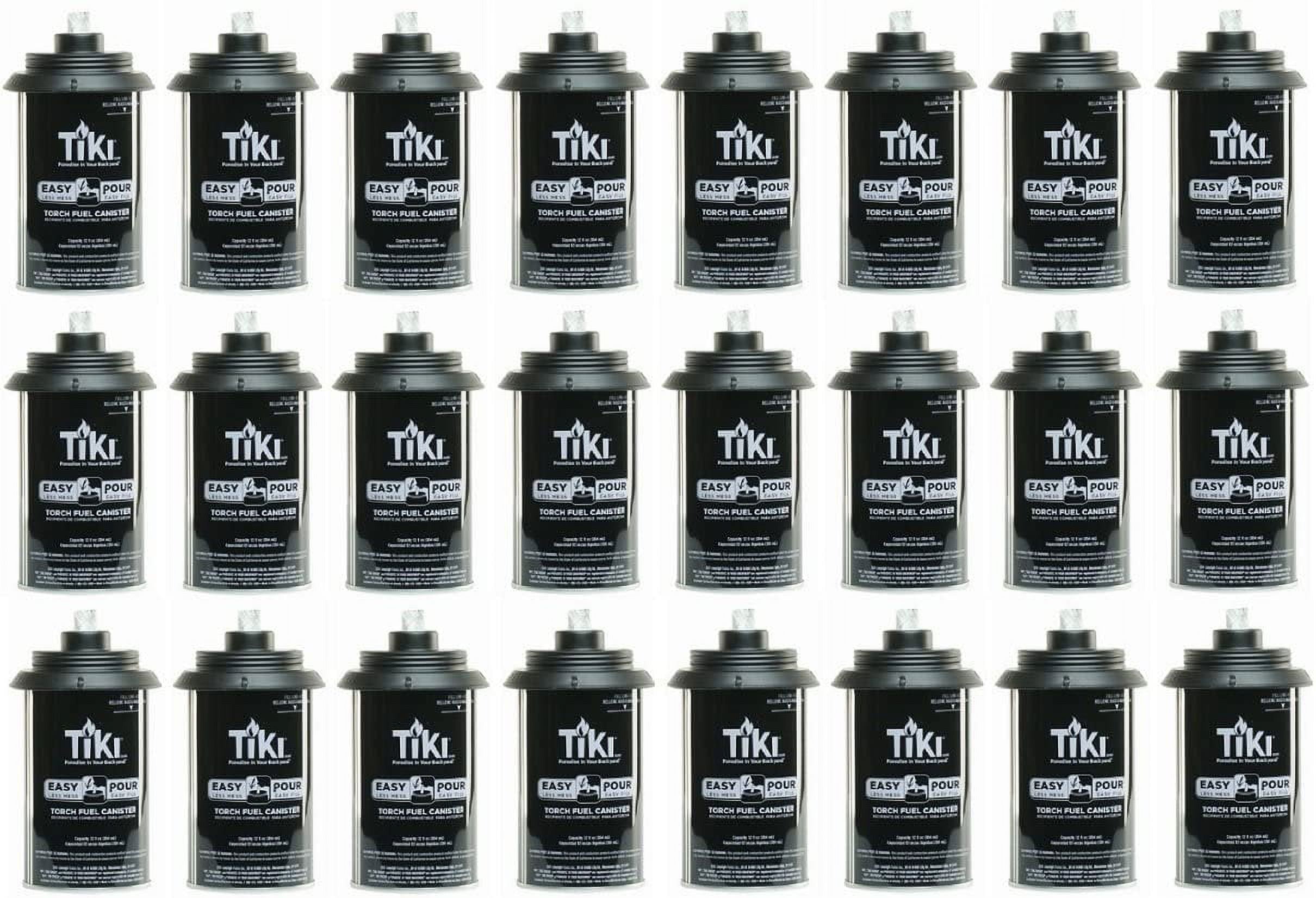 24-pack Lamplight Farms Easy Pour Metal Replacement Torch Fuel Canister With Wick - 24 Pack — Residential Use, Standard Application