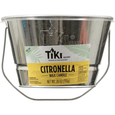 Tiki 1412112 Triple Wick Citronella Candle Bucket, 28 Oz
