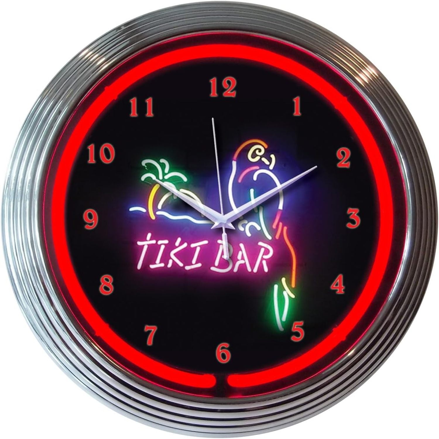 Tiki Bar Neon Clock - Walmart.com