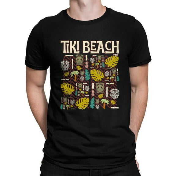 Tiki-Beach Hawaiian Vacation Vibes Graphic Men's T-shirt