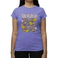 thumbnail image 1 of Tiki-Beach Hawaiian Vacation Vibes Graphic Women's T-shirt, 1 of 4
